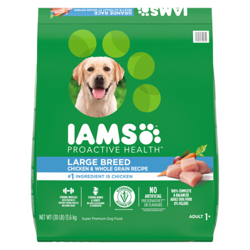 Iams Proactive Health Large Breed Adult Dry Dog Food Chicken & Whole Grains 13.6 kg