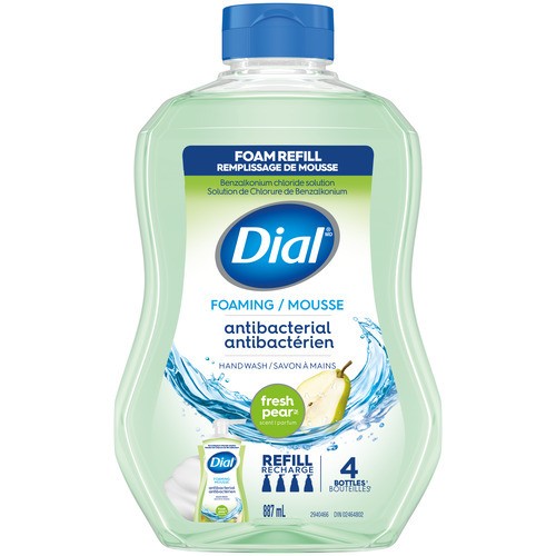 Dial Antibacterial Foaming Hand Wash Refill Fresh Pear 887 ml