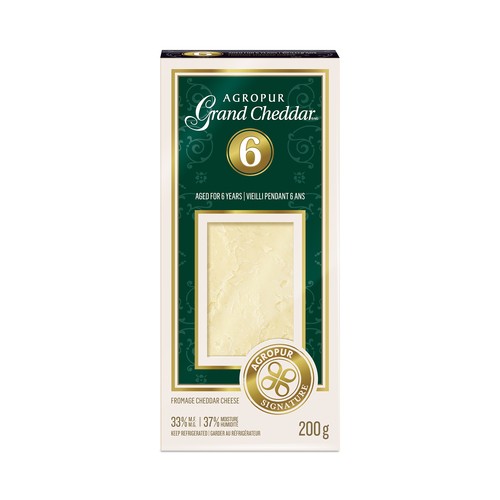 Agropur Grand Cheddar 6 Years-Old Cheese 200 g