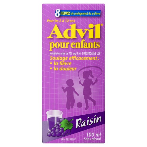 Children's Advil Junior Strength Oral Suspension Grape 100 ml