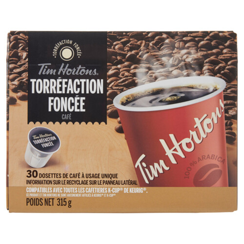 Tim Hortons Dark Roast Coffee 30 K-Cups