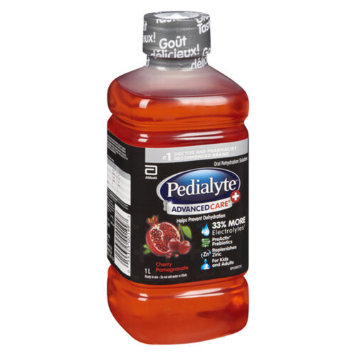 Pedialyte Advanced Care Oral Rehydration Cherry Pomegranate 1 L 