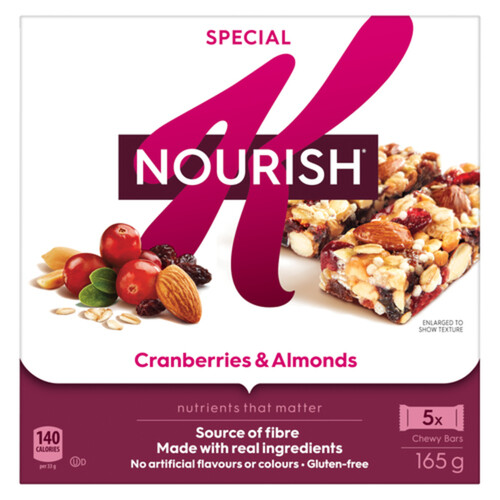 Kellogg's Special K Nourish Cereal Bars Cranberry & Almond 5 x 33 g
