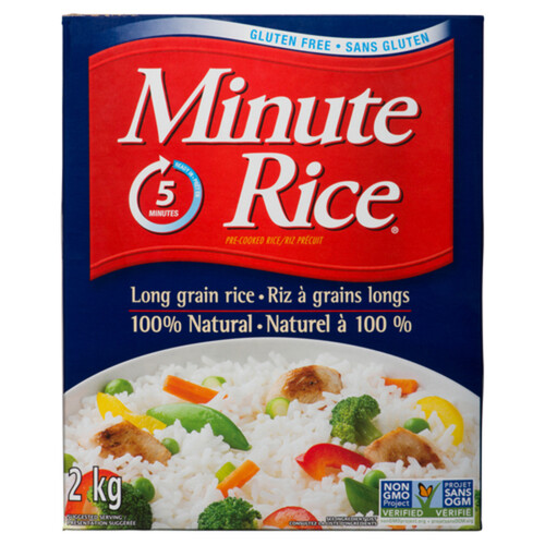 Minute Rice Gluten-Free Regular Long Grain 2 kg