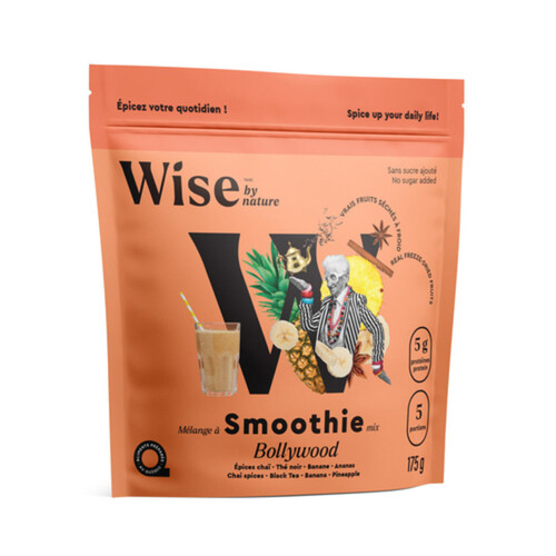 Wise By Nature Smoothie Mix Chai Spices Black Tea Banana Pineapple 175 g