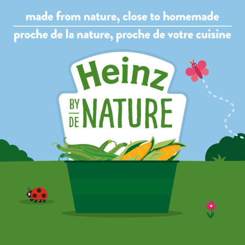 Heinz by Nature Natural Baby Food Organic Green Beans & Sweet Corn Purée 128 ml