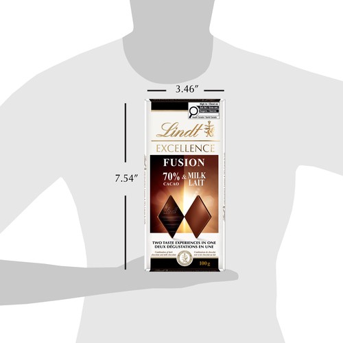 Lindt Excellence Family Chocolate Bar Fusion 70% Milk 100 g