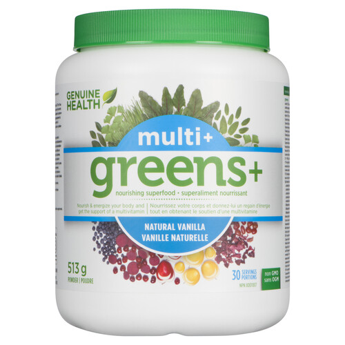 Genuine Health Greens+ Multi+ Nourishing Superfood Powder Natural Vanilla 513 g