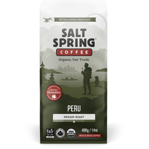 Salt Spring Organic Coffee Medium Roast Peru 400 g