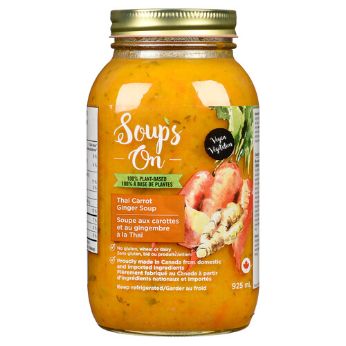 Soup's On Vegan Soup Thai Carrot Ginger 925 ml