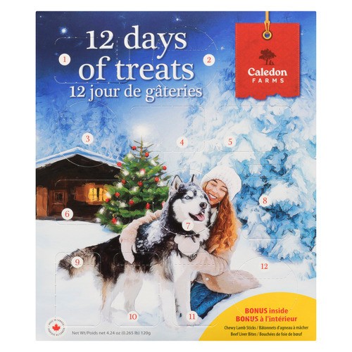 Caledon Farms Dog Treats 12 Days Of Treats All Natural 120 g