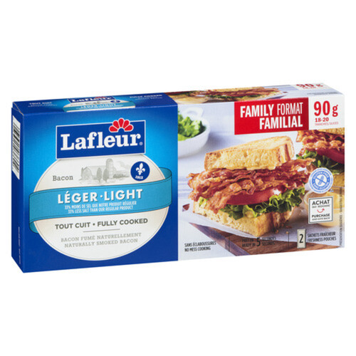 Lafleur Bacon Precooked Less Salt 90 g