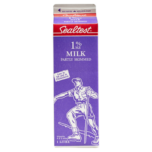 Sealtest 1% Milk Partly Skimmed  1 L