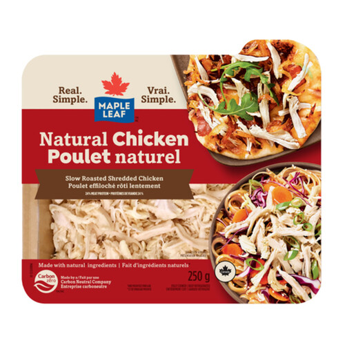 Maple Leaf Deli Shredded Natural Chicken Slow Roasted 250 g