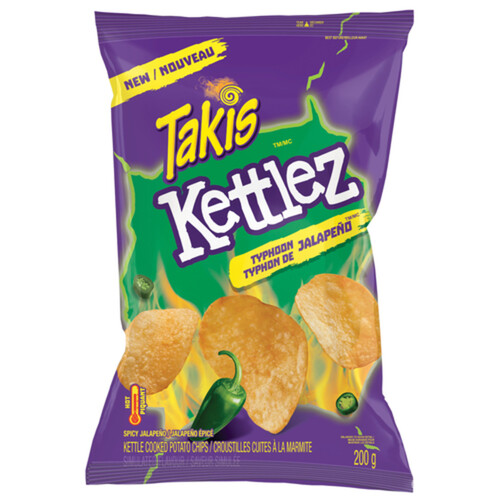 Takis Kettlez Potato Chips Typhoon Jalapeño 200 g