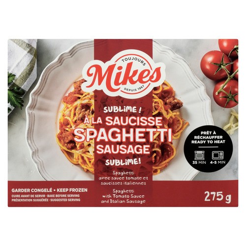 Mikes Frozen Pasta Sausage Spaghetti 275 g