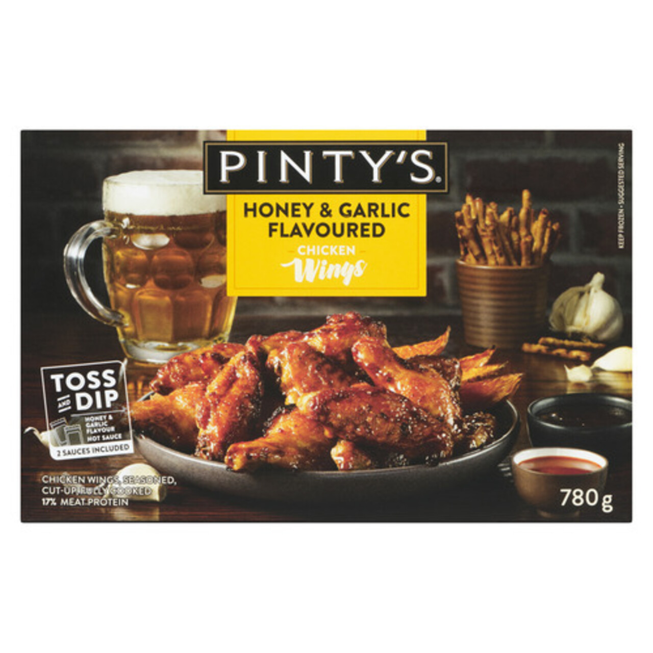Pinty's Frozen Chicken Wings Honey And Garlic 780 g Voilà Online