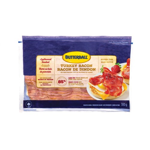 Butterball Turkey Bacon Applewood Smoked 300 g