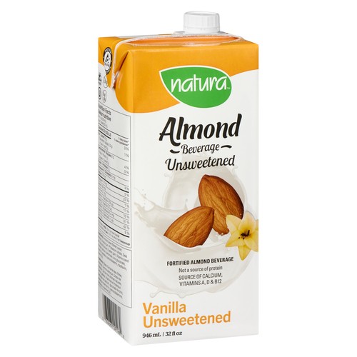 Natura Almond Beverage Unsweetened Vanilla 946 ml