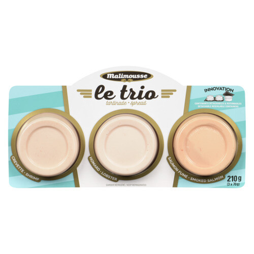 Malimousse Trio Spread Classic Mousse 210 g