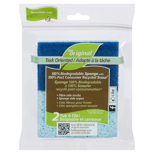 The Original with Scour Tub+Tile Sponge 2 EA