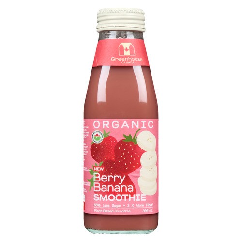 Greenhouse Plant Based Smoothie Berry Banana 300 ml (bottle)