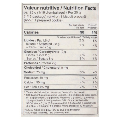 Isabelle Huot Docteure en Nutrition Homemade Cookie Mix Oat, Cranberry And Chia 400 g