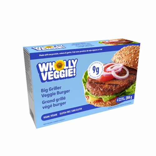 Wholly Veggie Frozen Veggie Burgers Spicy Black bean 284 g