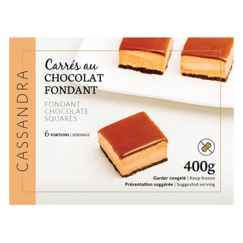 Cassandra Loignon Fondant Chocolate Squares 400 g (frozen)