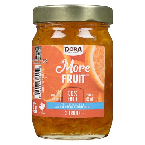 Dora More Fruit Spread 3 Fruits 325 ml