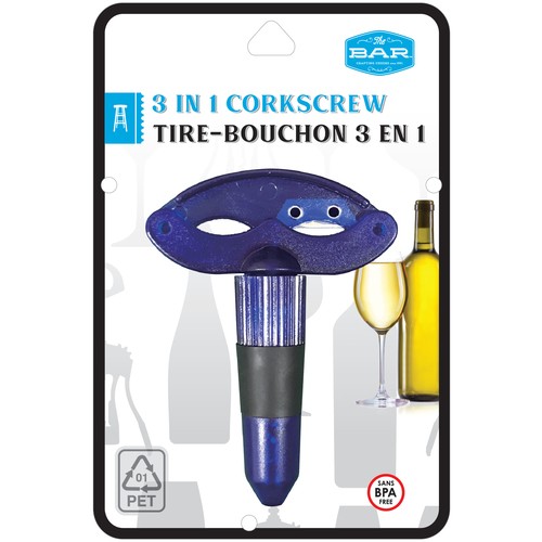 The Bar 3 In 1 Corkscrew