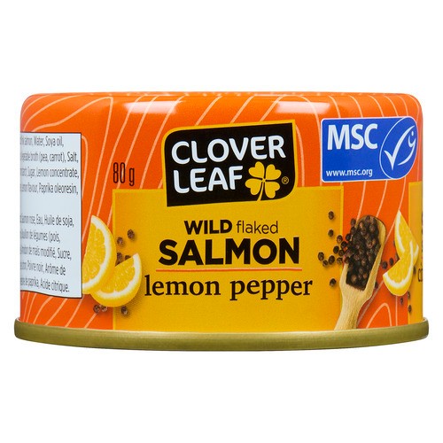 Clover Leaf Wild Flaked Salmon Lemon Pepper 80 g