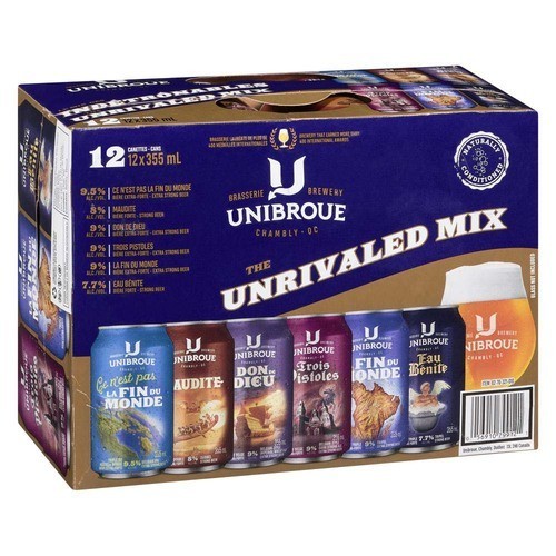 Unibroque Beer The Unrivaled Mix 12 x 355 ml (cans)