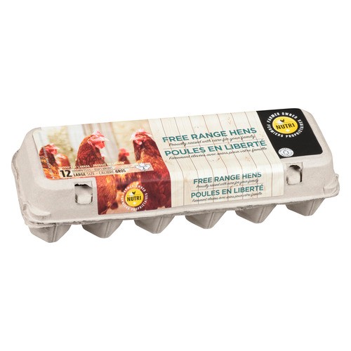 Nutri Brown Eggs Free Range Hens Large 12 Count