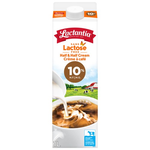 Lactantia Lactose-Free 10% Cream Half & Half 1 L