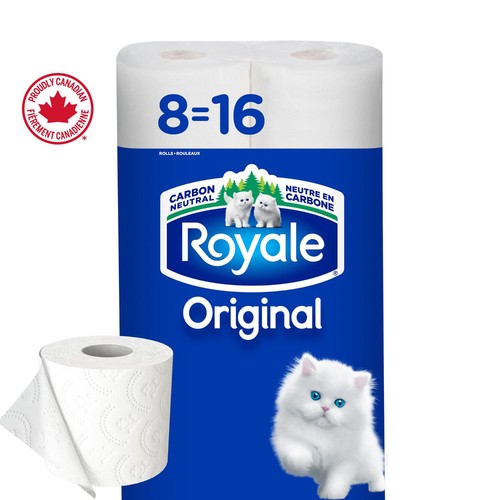 Royale Toilet Paper Original 2-Ply 8 Rolls x 242 Sheets 