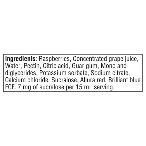 Smucker's No Sugar Added Jam Raspberry 310 ml