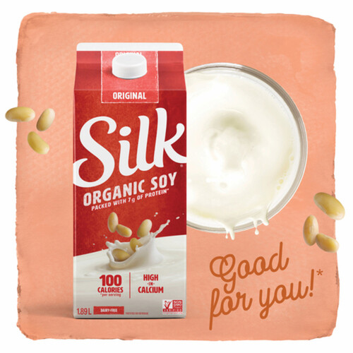 Silk Dairy-Free Organic Soy Beverage Original 1.89 L