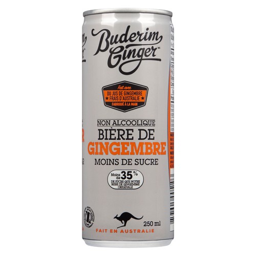 Buderim Ginger Non Alcoholic Ginger Beer 250 ml (can)