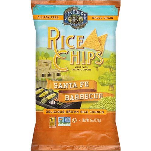 Lundberg Family Farms Gluten-Free Brown Rice Chips BBQ 170 g