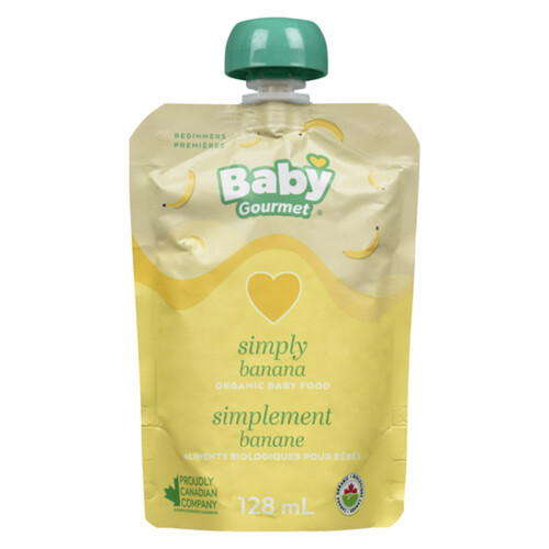 Baby Gourmet Simply Banana Single Fruit Baby Food Pouches 128 ml