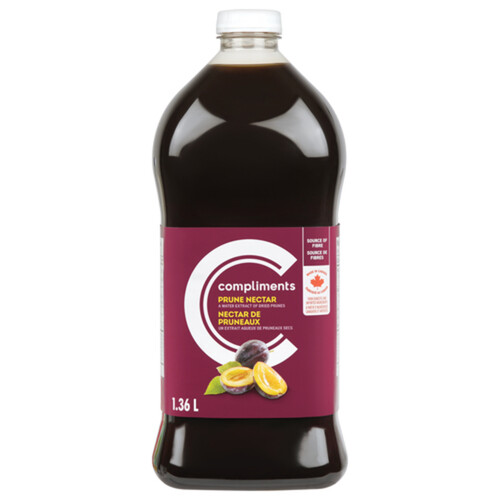 Compliments Juice Nectar Prune 1.36 L (bottle)