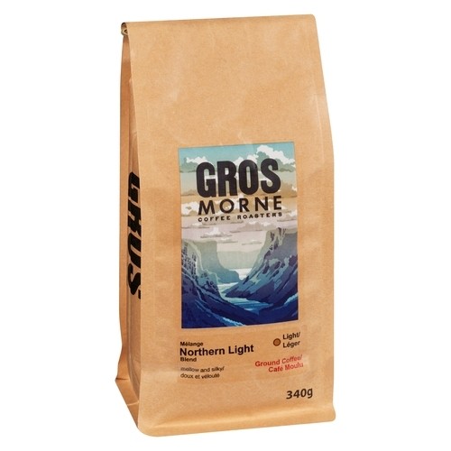 Gros Morne Coffee Roasters Ground Coffee Northern Light Blend Light 340 g