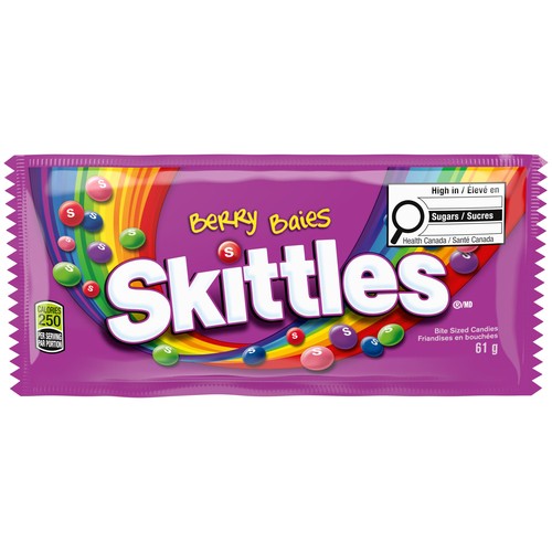 Skittles Wild Berry Chewy Candy Full Size Bag 61 g
