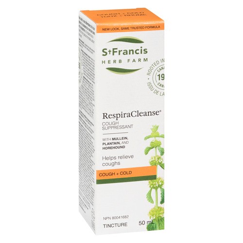 St. Francis Herb Farm Herbal Remedies Cold + Flu Tincture Respiracleanse 50 ml