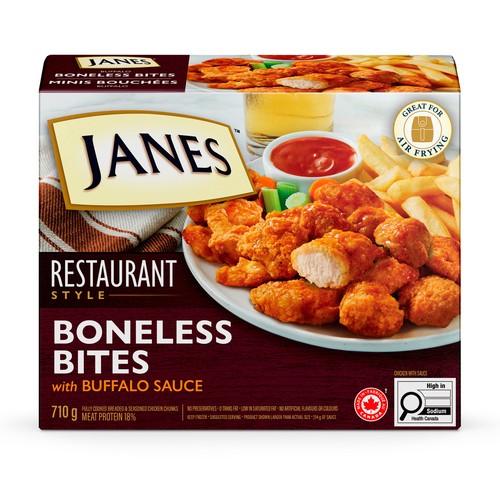 Janes Frozen Chicken Boneless Bites Buffalo 710 g