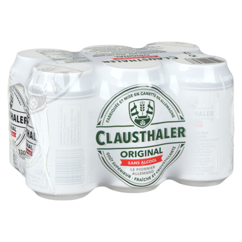 Clausthaler Non Alcoholic Beer Original 6 x 330 ml (cans) Voilà Online Groceries & Offers