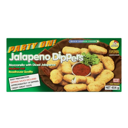David Gordon Foods Party On Frozen Jalapeno Dippers 454 g