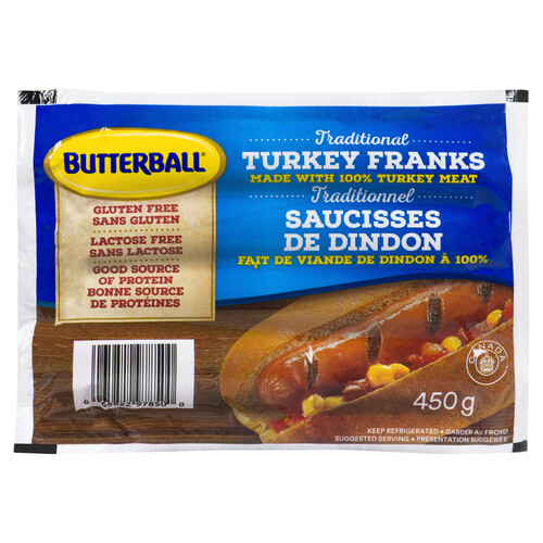 Butterball Turkey Franks 450 g