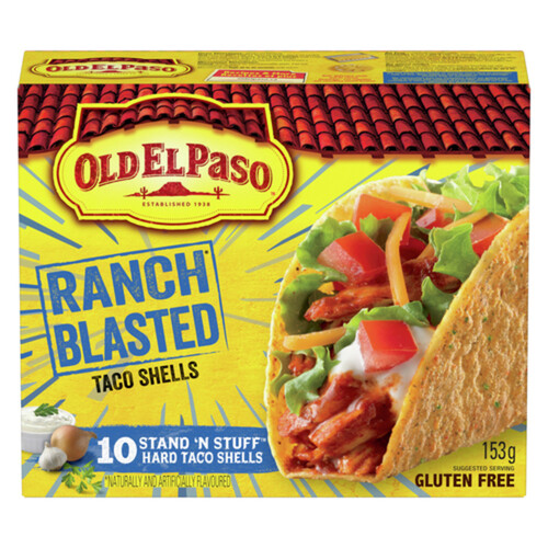 Old El Paso Taco Shells Ranch Blasted Stand n' Stuff 153 g